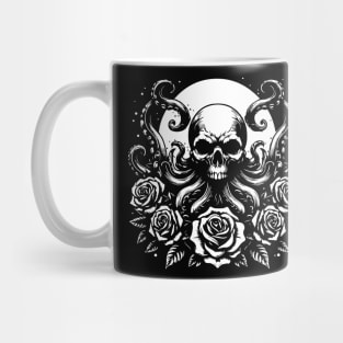 kraken skull moon design Mug